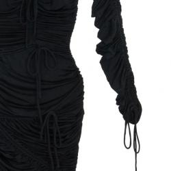 مملوكة مسبقًا Dolce and Gabbana Black Smocked Dress S