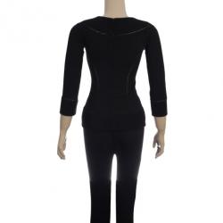 Pre Owned Dolce and Gabbana Wool Knit V-Neck Sweater S