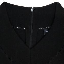Pre Owned Dolce and Gabbana Wool Knit V-Neck Sweater S