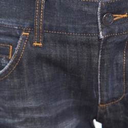 مملوكة مسبقًا بنطلون جينز دولتشي آند غابانا 14 غرين دينم رصاصي ممزق نمط باهت M