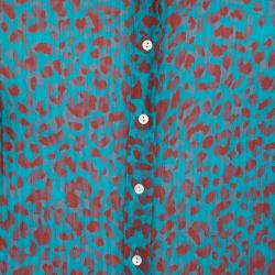 Pre Owned Dolce and Gabbana Animal Leopard Print Stretch Shirt S