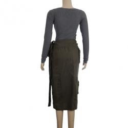 Pre Owned Dolce and Gabbana Wrap Cargo Skirt S