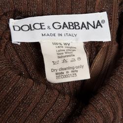 مملوكة مسبقًا Dolce and Gabbana Turtleneck Ribbed Top XS