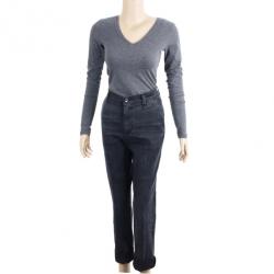 Pre Owned Dolce and Gabbana Black Jeans S