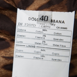 Pre Owned جاكيت دولتشي أند غابانا دينم أزرق داكن بزرين S