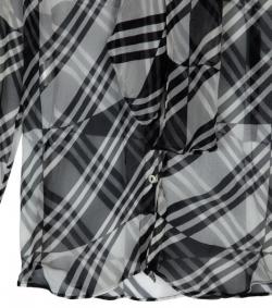 مملوكة مسبقًا Dolce and Gabbana Monochrome Sheer Tie Top M