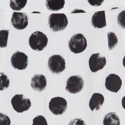 مملوكة مسبقًا تنورة ماكسي دولتشي آند غابانا براش ستروك نمط مونوكرومي منقط S