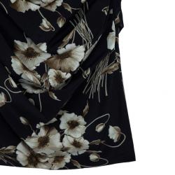 Pre Owned Dolce and Gabbana Mixed Print Stretch Dress M