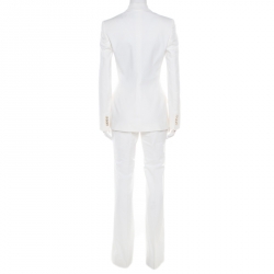 Pre Owned بذلة دولتشي آند غابانا قطن أبيض أوف وايت مفصلة S