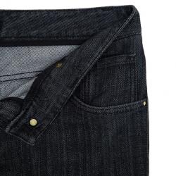 Pre Owned Dolce and Gabbana Denim Grey Black Straight Jeans S