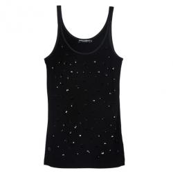 Pre Owned Dolce and Gabbana Embellished Tank Top XS