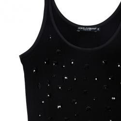 مملوكة مسبقًا Dolce and Gabbana Embellished Tank Top XS