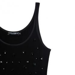 مملوكة مسبقًا Dolce and Gabbana Embellished Tank Top XS