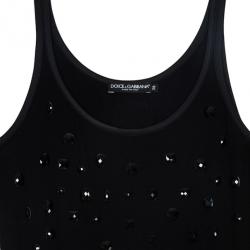 مملوكة مسبقًا Dolce and Gabbana Embellished Tank Top XS