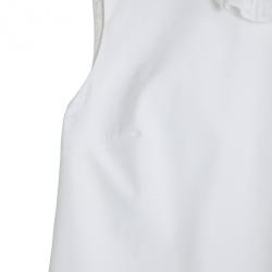 Pre Owned Dolce and Gabbana Cotton Pleated Dress S