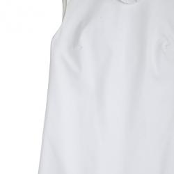 Pre Owned Dolce and Gabbana Cotton Pleated Dress S