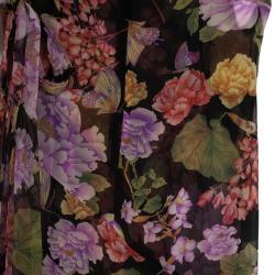 Pre Owned Dolce and Gabbana Chiffon Floral Maxi Dress M