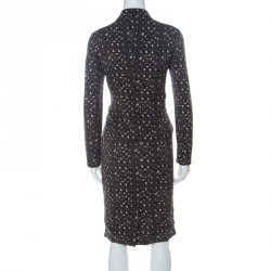 Dolce & Gabbana Grey Printed Silk Skirt & Top Set M 