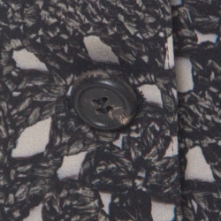 Dolce & Gabbana Grey Printed Silk Skirt & Top Set M 