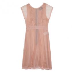Dolce and Gabbana Chiffon Pink Dress M
