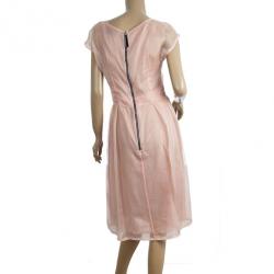 Pre Owned Dolce and Gabbana Chiffon Pink Dress M