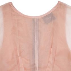 Pre Owned Dolce and Gabbana Chiffon Pink Dress M