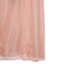 Pre Owned Dolce and Gabbana Chiffon Pink Dress M