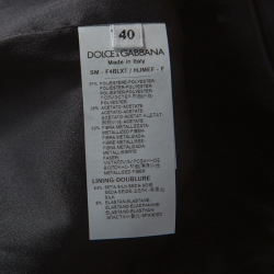 Pre Owned Dolce & Gabbana Muticolor Floral Lurex Jacquard Mini Skirt S