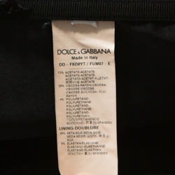 مملوكة مسبقًا فستان دولتشي أند غابانا قصه مجسمه متوسط كريب أسود L