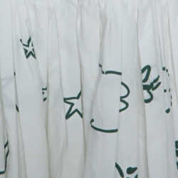 Pre Owned تنورة ماكسي دولتشي أند غابانا قطن طباعة حديقة ثنائية اللون S