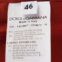 Pre Owned فستان دولتشي أند غابانا بلا أكمام مطبوع نقشة كاريتو متعدد الألوان L