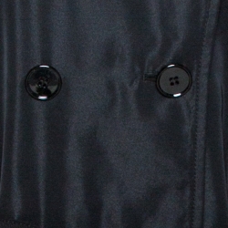 Pre Owned Dolce & Gabbana Black Belted Double Breasted Coat M