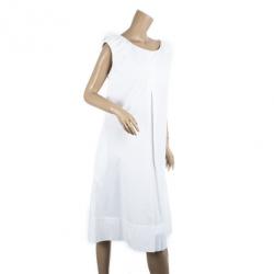 مملوكة مسبقًا Dolce and Gabbana White Cotton Dress L