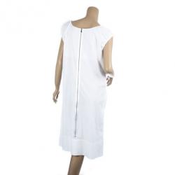 مملوكة مسبقًا Dolce and Gabbana White Cotton Dress L