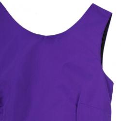 Pre Owned Dolce and Gabbana V Back Bubble Hem Dress XS