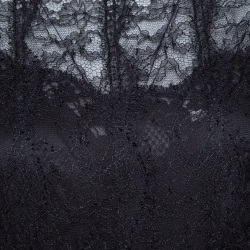 مملوكة مسبقًا Dolce & Gabbana Black Silk Floral Lace Detail Maxi Dress L