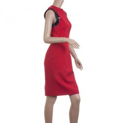 مملوكة مسبقًا Dolce and Gabbana Red Wool Sleeveless Dress S