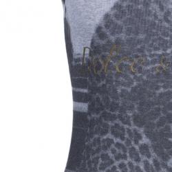 مملوكة مسبقًا تانك توب دولتشي آند غابانا رقبة مطرزة طبع فهد M