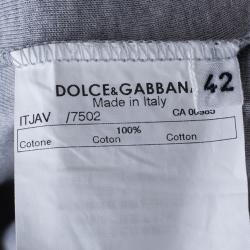 مملوكة مسبقًا تانك توب دولتشي آند غابانا رقبة مطرزة طبع فهد M