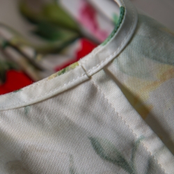 Pre Owned Dolce & Gabbana White Floral Printed Cotton Sleeveless Midi Dress S 