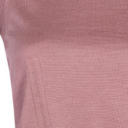 Pre Owned Dolce and Gabbana Blush Cashmere Top and Cardigan Set S