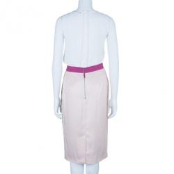 مملوكة مسبقًا تنورة دولتشي آند غابانا حرير مورد بكشكشة M