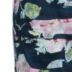 مملوكة مسبقًا تنورة دولتشي آند غابانا حرير مورد بكشكشة M