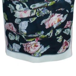 مملوكة مسبقًا تنورة دولتشي آند غابانا حرير مورد بكشكشة M