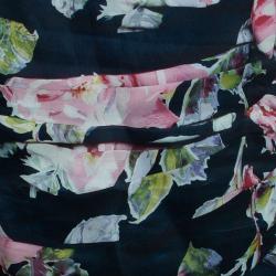 مملوكة مسبقًا تنورة دولتشي آند غابانا حرير مورد بكشكشة M