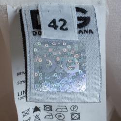 مملوكة مسبقًا تنورة دولتشي آند غابانا حرير مورد بكشكشة M