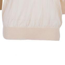 مملوكة مسبقًا Dolce and Gabbana Peach Knit V-Neck Sweater S