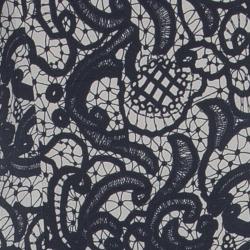 Pre Owned Dolce and Gabbana Lace Print Top and Skirt Set S