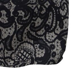Pre Owned Dolce and Gabbana Lace Print Top and Skirt Set S
