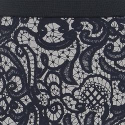 Pre Owned Dolce and Gabbana Lace Print Top and Skirt Set S